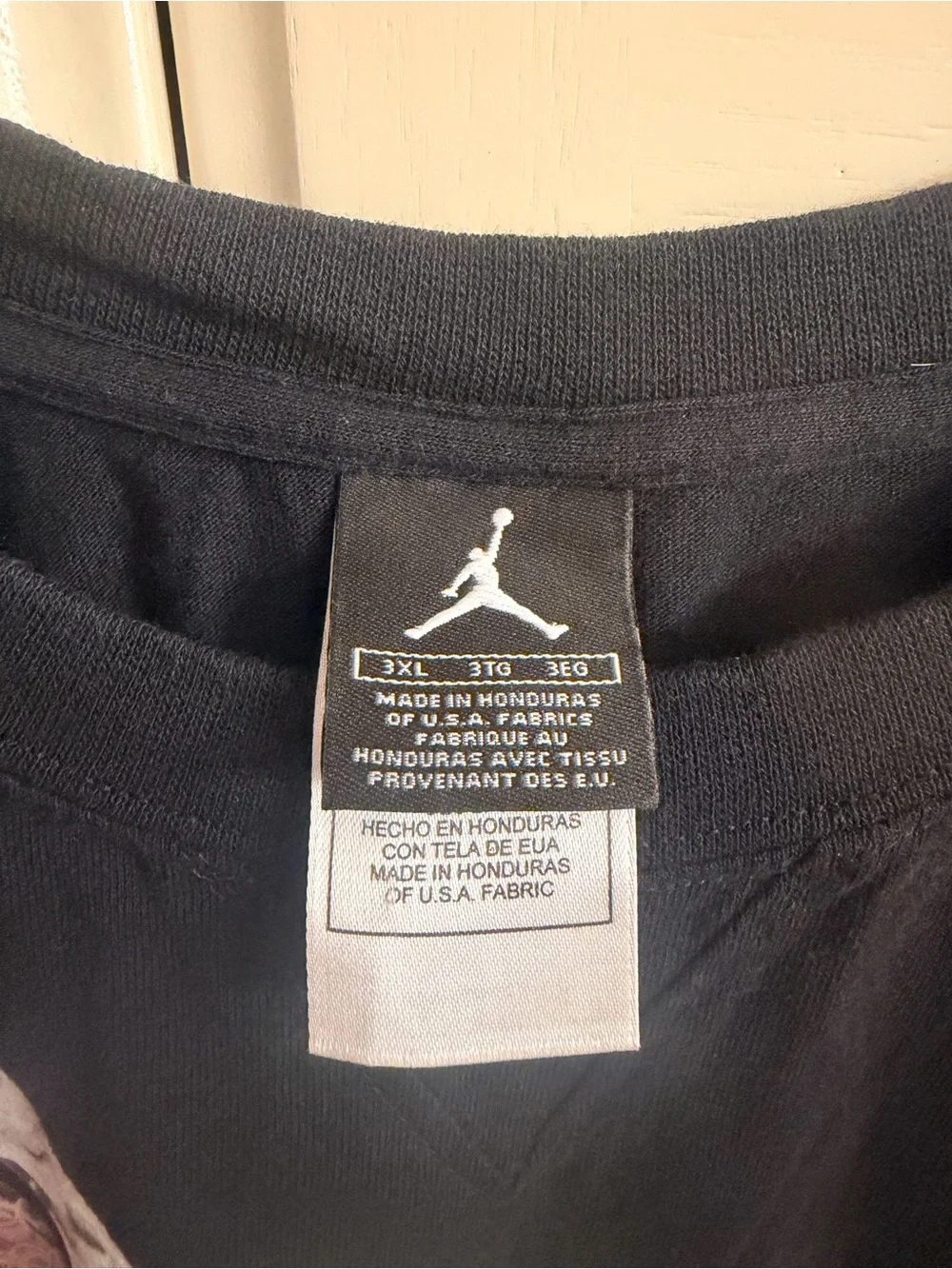 Jordan Men's Black Graphic T-Shirt with Sole Print